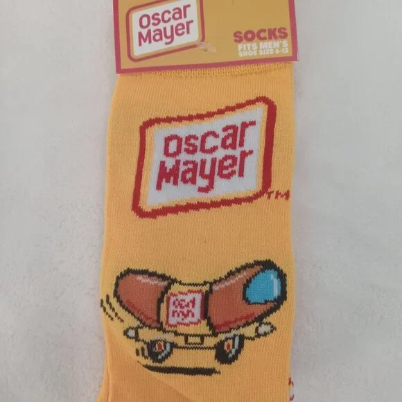 FASHION STATEMENT NWT NOVELTY SOCKS -PRINGLES, PEZ AND OCSCAR MEYER - SIZE 6-12 - Picture 2 of 7